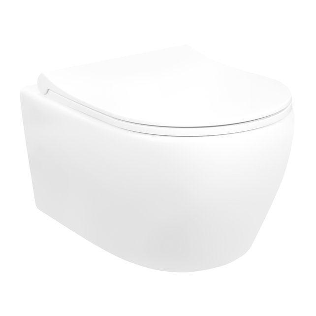 Creavit Aloni Randloos Hangtoilet met bidet incl. toiletbril Softclose Flat