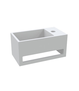 CREAVIT Creavit Toilet Fontein Solid Surface Rechts met handdoekhouder 35x20x15cm Links - Rechts