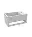 Creavit Toilet Fontein Solid Surface Rechts met handdoekhouder 35x20x15cm Links - Rechts