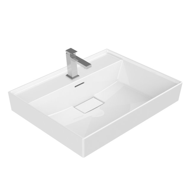 Industrieel Badkamermeubel Creavit Sharp Zwart 100x47x50cm Industrieel Badkamermeubel Creavit Sharp Zwart 100x47x50cm