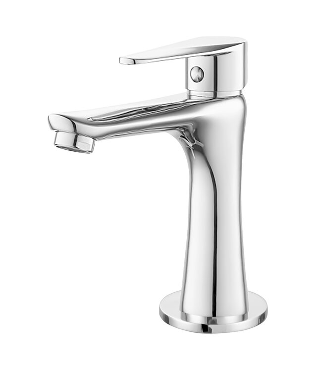 CREAVIT Fonteinset Bella Chroom 29x35cm compleet met toiletkraan en sifon incl. stop