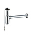 Fonteinset Bella Chroom 29x35cm compleet met toiletkraan en sifon incl. stop