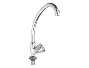 Fonteinkraan Bella Hoog Glans Chroom 26cm Koudwaterkraan