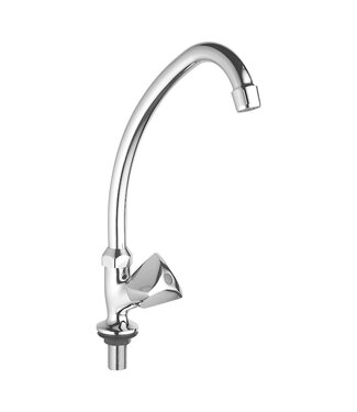 ALONI Fonteinkraan Bella Hoog Glans Chroom 26cm Koudwaterkraan