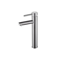 Wastafelkraan Eva Hoog RVS Rond 30cm 1-greeps