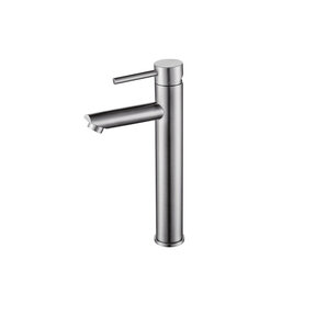 Wastafelkraan Eva Hoog RVS Rond 30cm 1-greeps