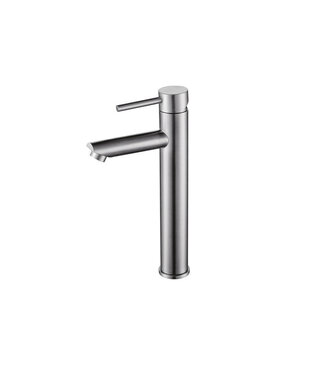 SANI-SUPPLY Wastafelkraan Eva Hoog RVS Rond 30cm 1-greeps