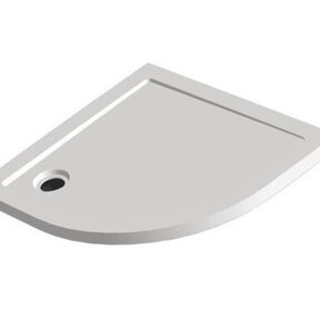 Douchebak Kwartrond 90x90x4 cm SMC (Composiet) Radius 55
