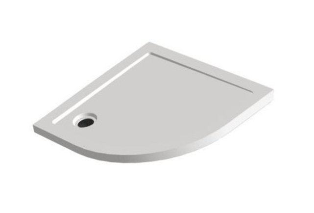 Douchebak Kwartrond 90x90x4 cm SMC (Composiet) Radius 55