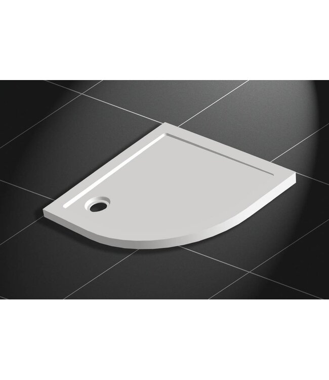 Douchebak Kwartrond 90x90x4 cm SMC (Composiet) Radius 55
