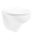 Actie Hangtoilet Creavit Basic met spoelrand incl. toiletbril softclose