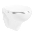 Actie Hangtoilet Creavit Basic met bidet spoelrand incl. toiletbril softclose