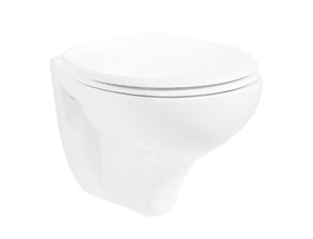 Actie Hangtoilet Creavit Basic met bidet spoelrand incl. toiletbril softclose