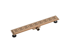 Douchegoot Aloni Geborsteld koper 90x7cm compleet
