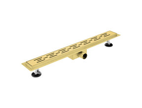 Douchegoot Aloni Geborsteld goud 90x7cm compleet