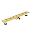 Douchegoot Aloni Geborsteld goud 90x7cm compleet