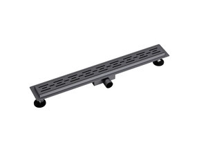 Douchegoot Aloni Gunmetal 90x7cm compleet