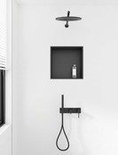 Nisjes badkamer Mat Zwart 30x30x10cm Inbouwnis Douche