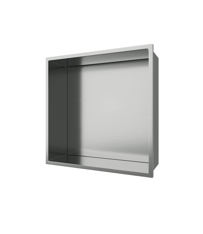 Nisjes badkamer RVS 30x30x10cm Inbouwnis Douche