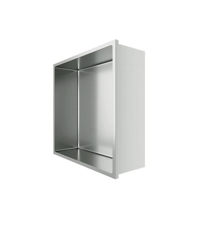 Nisjes badkamer RVS 30x30x10cm Inbouwnis Douche