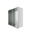 Nisjes badkamer RVS 30x30x10cm Inbouwnis Douche
