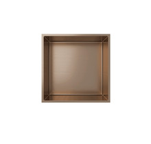 Nisjes badkamer Geborsteld goud 30x30x10cm Inbouwnis Douche