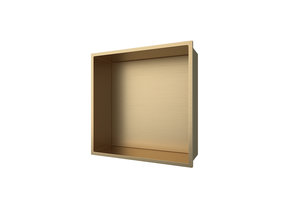 Nisjes badkamer Geborsteld goud 30x30x10cm Inbouwnis Douche