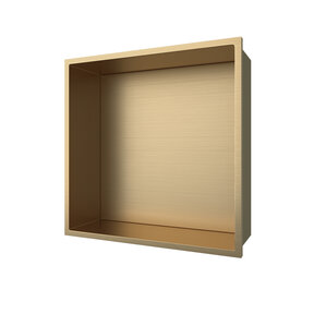 Nisjes badkamer Geborsteld goud 30x30x10cm Inbouwnis Douche