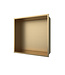 Nisjes badkamer Geborsteld goud 30x30x10cm Inbouwnis Douche