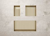 Nisjes badkamer Geborsteld goud 60x30x10cm Inbouwnis Douche Nisjes badkamer Geborsteld goud 60x30x10cm Inbouwnis Douche