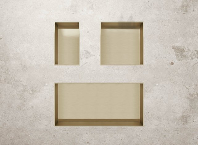 Nisjes badkamer Geborsteld goud 60x30x10cm Inbouwnis Douche Nisjes badkamer Geborsteld goud 60x30x10cm Inbouwnis Douche