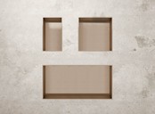 Nisjes badkamer Geborsteld Koper 60x30x10cm Inbouwnis Douche