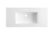 Keramische Wastafel Sally 80x45x2cm Wit met kraangat en overloop Keramische Wastafel Sally 80x45x2cm Wit met kraangat en overloop