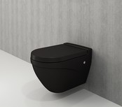 Hangtoilet Bocchi Taormina Arch Mat Zwart incl. toiletbril soft-close