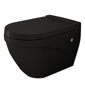 Hangtoilet Bocchi Taormina Arch Mat Zwart incl. toiletbril soft-close