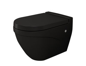 Hangtoilet Bocchi Taormina Arch Mat Zwart incl. toiletbril soft-close
