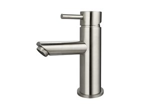 Wastafelkraan Laag Mia Gun Metal Opbouw Messing