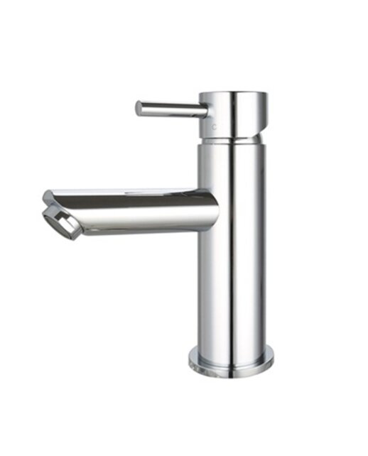 Wastafelkraan Laag Mia Mat Zwart Opbouw Messing