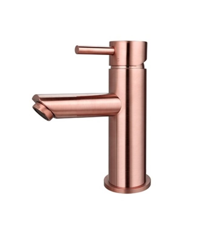 SANI-SUPPLY Wastafelkraan Laag Mia Mat Zwart Opbouw Messing