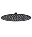 ALONI Regendouchekop Mat Zwart 40cm Rond Aloni Donna Hoofddouche met rubberen sproeimondjes roestvrij