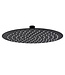 ALONI Regendouchekop Mat Zwart 30cm Rond Aloni Donna Hoofddouche met rubberen sproeimondjes roestvrij