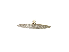 Regendouchekop Effeze Rond 30 cm Geborsteld Goud Ultra dun hoofddouche