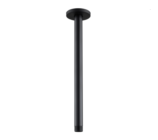 Plafondbuis Regendouche Zwart Mat Rond  32cm Plafondbuis Regendouche Zwart Mat Rond  32cm