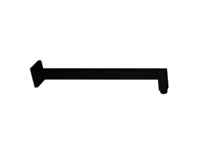 Muurbuis Regendouche Mat Zwart Vierkant 42cm