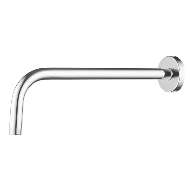 Muurbuis Regendouche mat zwart rond 42cm