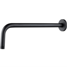 Muurbuis Regendouche mat zwart rond 42cm