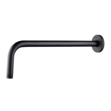 Muurbuis Regendouche mat zwart rond 42cm