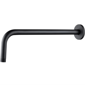 Muurbuis Regendouche mat zwart rond 42cm