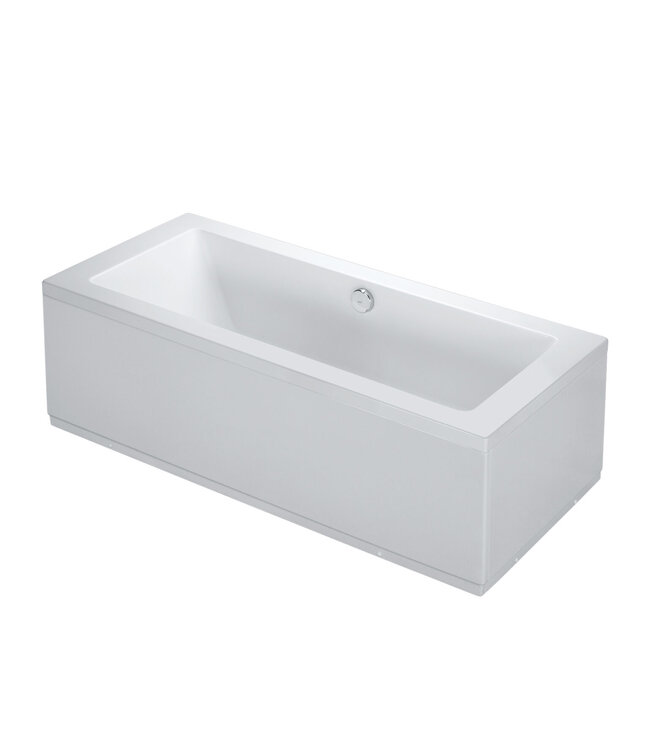 Creavit Pearl acryl ligbad 180x80 cm hoogglans Wit met badpoten excl. ombouw