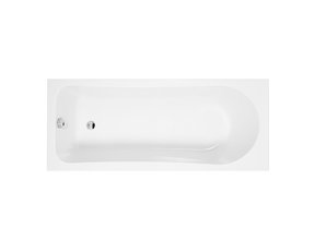 Creavit Pearl acryl inbouw ligbad 170x70 cm hoogglans Wit met badpoten excl. ombouw